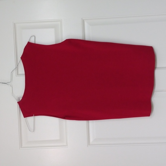 EILEEN FISHER RED BUTTON FRONT CARDICOAT AND TOP SIZE SMALL - Picture 12 of 12